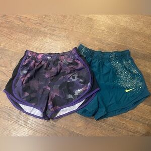 2 Nike Athletic Women size S Shorts